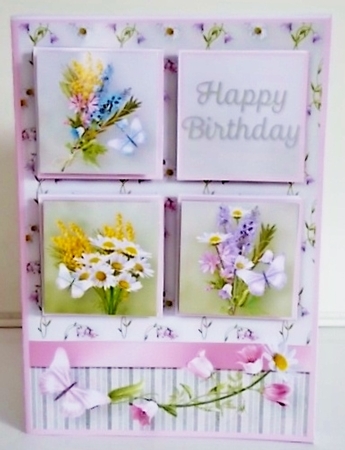 Wildflower Meadow - Squares Card Mini Kit by Pam Stubley