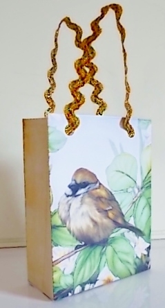 Sparrow Mini Gift Bag by Pam Stubley