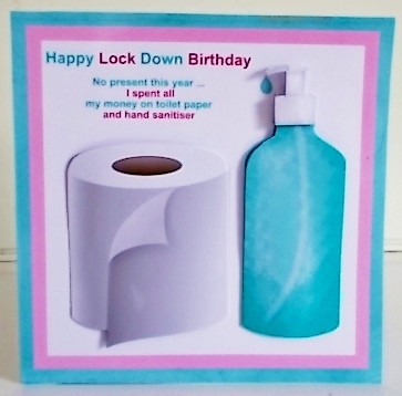 Lock down birthday humorous mini kit (Female) by Pam Stubley