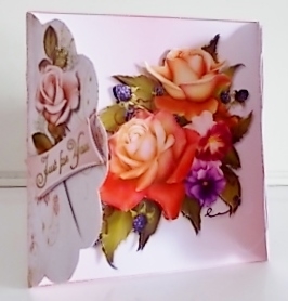 Flowers - Gatefold - Multi Occasions Card  by Pam Stubley