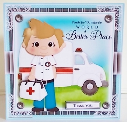 Paramedic Thank you Quick Card by Pam Stubley