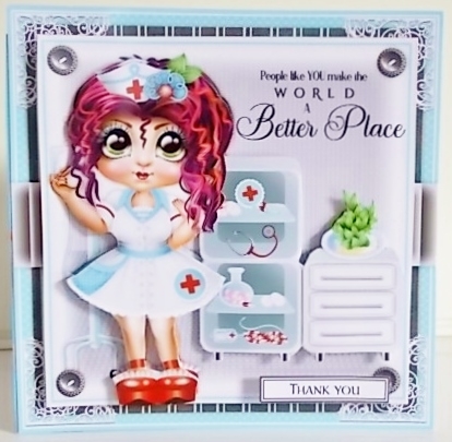 Nurse Thank you Mini Card Kit by Pam Stubley