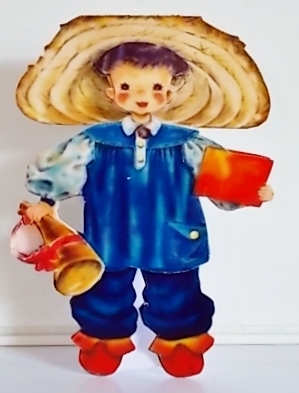 Vintage Blue Boy Card by Pam Stubley
