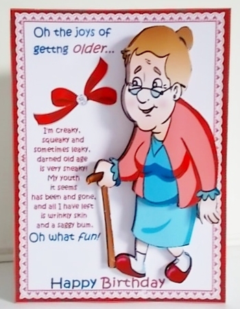 Geraldine the joys of getting older mini kit by Pam Stubley