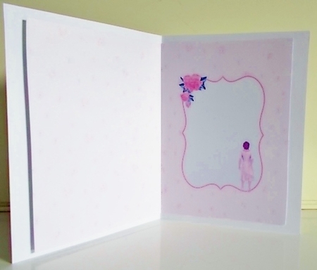 Elegant lady card insert by Pam Stubley