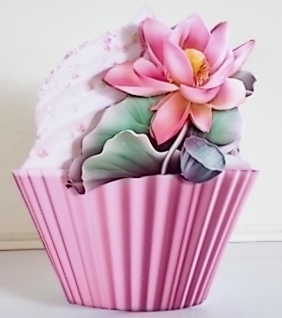 Floral Cupcake Decoupage Sheet - Lovely Lotus by Pam Stubley