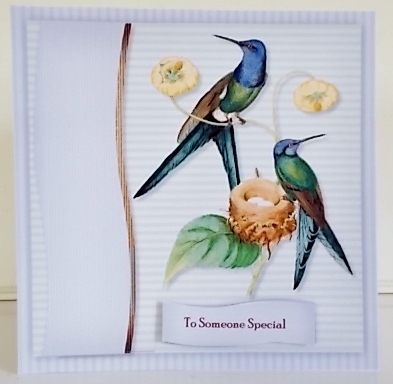 Male Card Antique Hummingbird Topper & Tags 3 by Pam Stubley