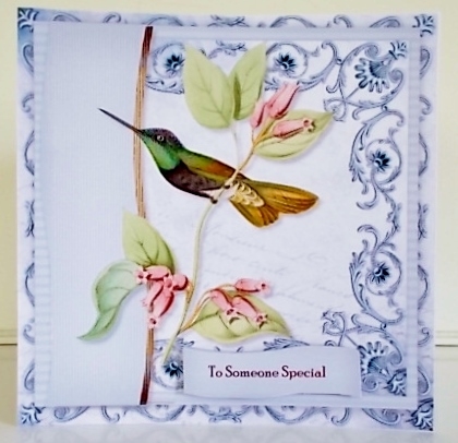Male Card Antique Hummingbird Topper & Tags 5 by Pam Stubley