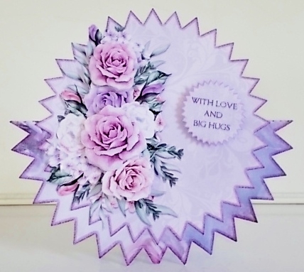 Roses Shaped Card by Pam Stubley