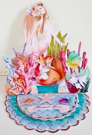 A Mermaids Tale 2 Triple Easel Card Mini Kit by Pam Stubley