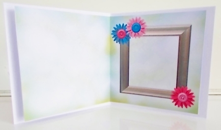 Hurrying Hen 6x6 Insert - Pink, Red, Blue & Green by Pam Stubley