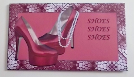 Maroon Heels & Pearls Money Wallet by Pam Stubley