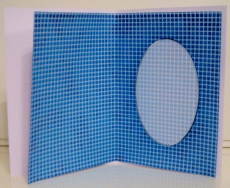 Men's Grunge Grid A5 Card Front or Insert by Pam Stubley