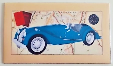 Vintage Sports Car 3 Money Wallet by Pam Stubley