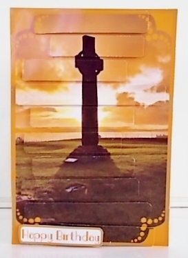SLAT CARD - CELTIC CROSS by Pam Stubley