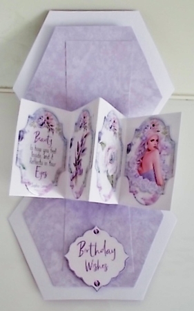 Lavender Mist Twist n Pop Double Card Kit. by Pam Stubley
