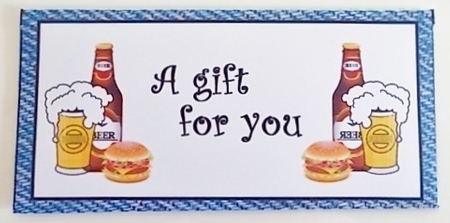 Money wallet Beer & burgers by Pam Stubley