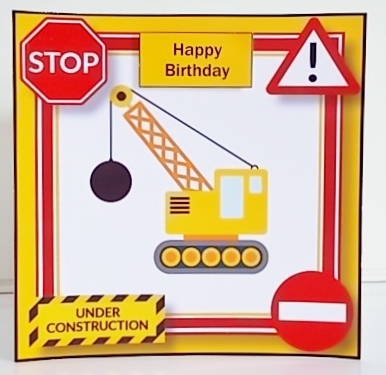 Under Construction - Wrecking Crane 8x8 by Pam Stubley