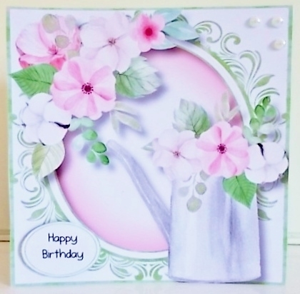 Beautiful Wildflowers Watering Can 8x8 by Pam Stubley