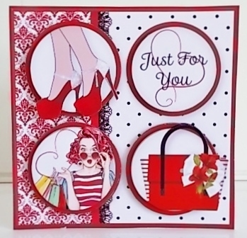 Shopping Spree - Round Layers Card Mini Kit by Pam Stubley
