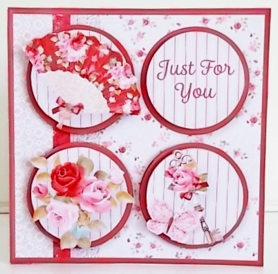 Rose Medley - Round Layers Card Mini Kit by Pam Stubley