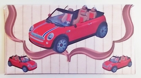 The Red Car money voucher wallet by Pam Stubley