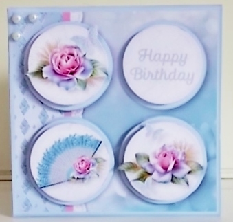 Beautiful Roses - Round Layers Card Mini Kit by Pam Stubley