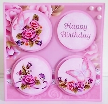 Fantasy Roses - Round Layers Card Mini Kit by Pam Stubley
