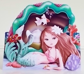 Little Mermaids 4 - 6x6 Complete Card & Envelope Kit by Pam Stubley