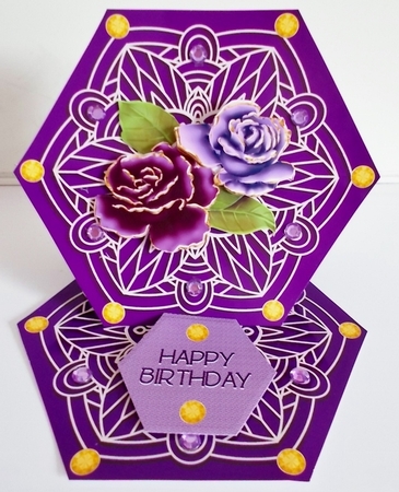 Mandala Easel Card by Pam Stubley