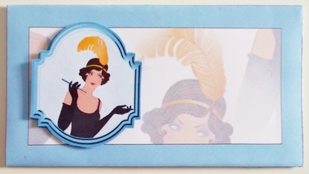 Deco Lovely Blue Money Wallet by Pam Stubley