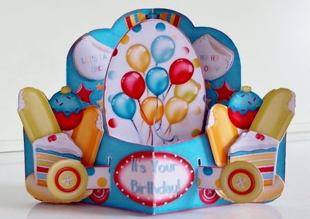 Birthday Boy - Push n Pull Card Kit by Pam Stubley
