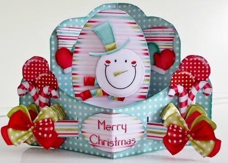 Christmas Cheer - Push n Pull Card Kit by Pam Stubley