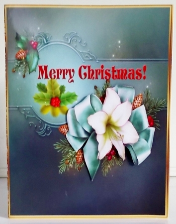 Christmas Joy Wiper Card  by Pam Stubley