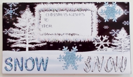 A lovely Christmas money wallet by Pam Stubley