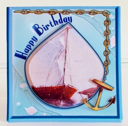 Sail Away - Pyramid Tent Card  by Pam Stubley