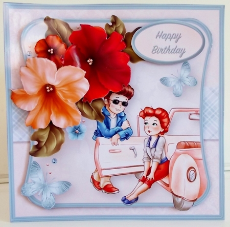 Just Chatting - Decoupage Card Mini Kit by Pam Stubley