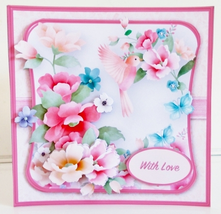 Summer Flowers - Decoupage Card Mini Kit by Pam Stubley