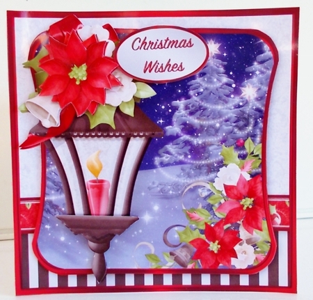 Christmas Lights - Decoupage Card Mini Kit by Pam Stubley