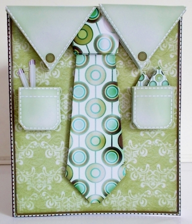 Mens Shirt 08 - Decoupage Card Kit by Pam Stubley