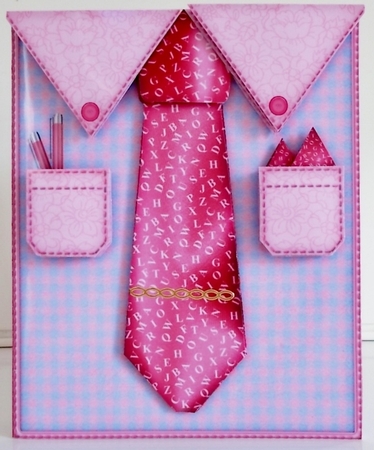 Mens Shirt 12 - Decoupage Card Kit by Pam Stubley