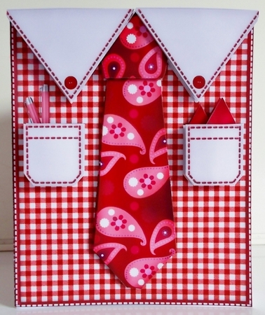 Mens Shirt 17 - Decoupage Card Kit by Pam Stubley