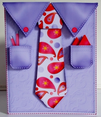 Mens Shirt 20 - Decoupage Card Kit by Pam Stubley