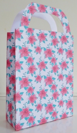 Poinsettia gift bag 2 by Pam Stubley