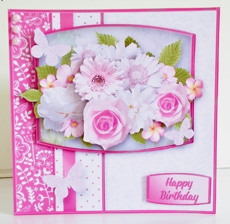 Sweet Posy - Decoupage Card Mini Kit by Pam Stubley