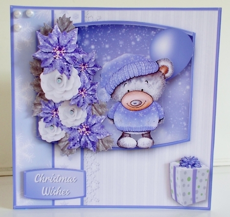 Christmas Bear - Decoupage Card Mini Kit by Pam Stubley