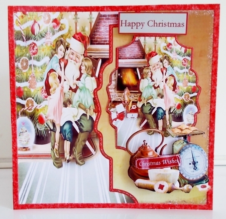 A vintage Christmas 6x6 card by Pam Stubley