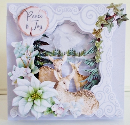 A Picture of Winter 1 3d Layered Card Fronts by Pam Stubley