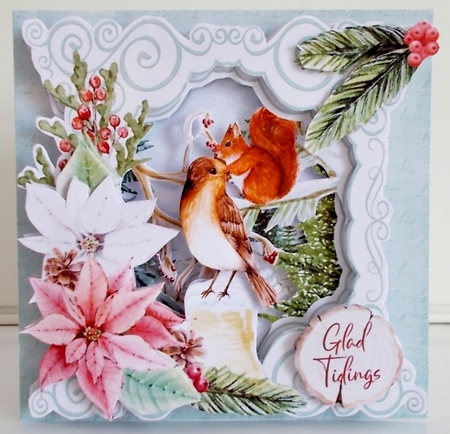 A Picture of Winter 2 3d Layered Card Fronts by Pam Stubley