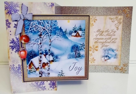 Z fold - Snowy Hills by Pam Stubley